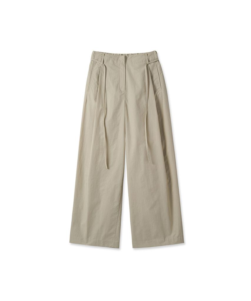 IOLO Women'S N Cotton Wide Pants_Beige