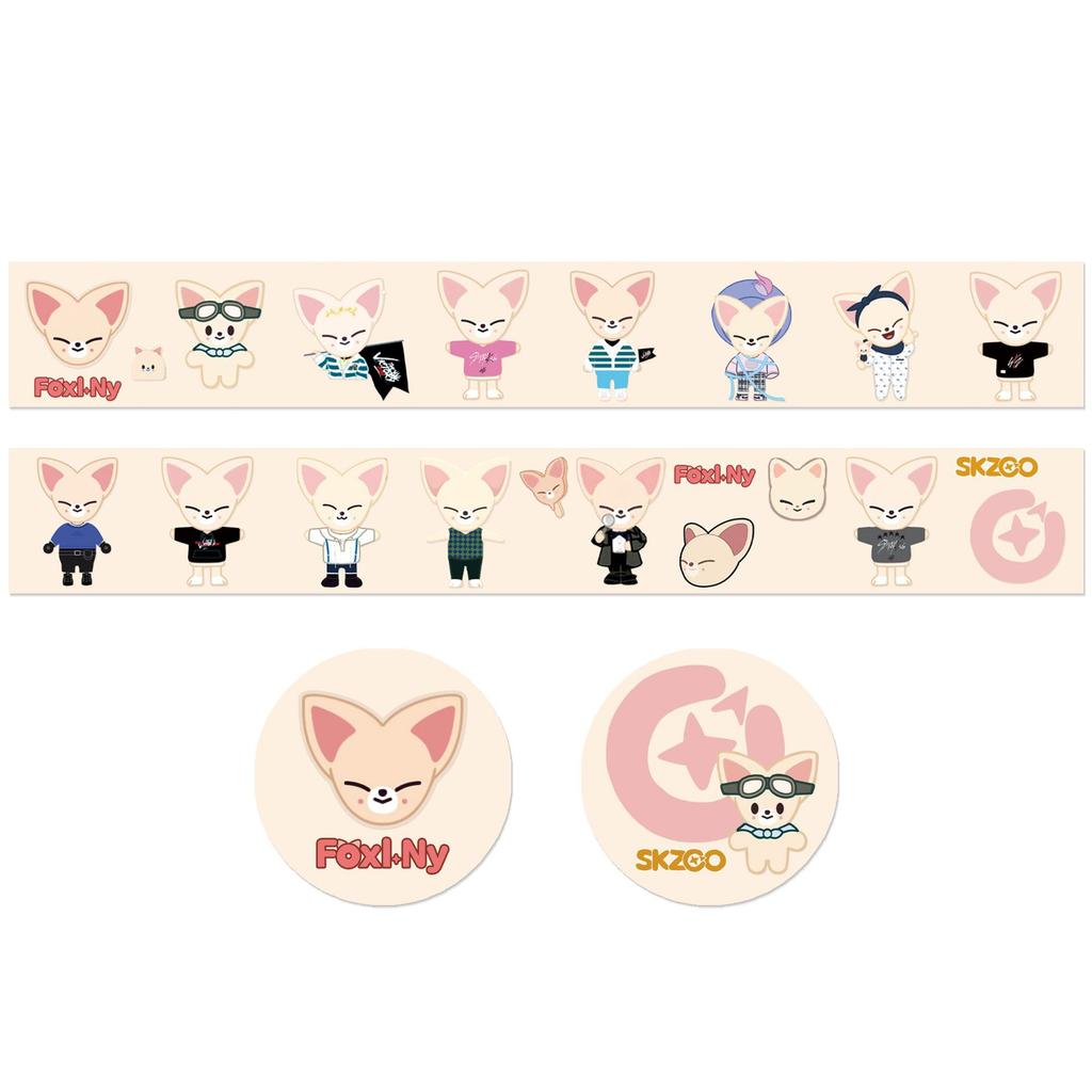 Stray Child Huang Xuanchen Animation Image And Paper Tape Skzoo Cute Hand Account Sticker Hand Account For Kids