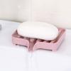 PP Soap Dish Self Draining Soap Holder Bathroom Accessories Soap Drain Rack for Bathroom Kitchen