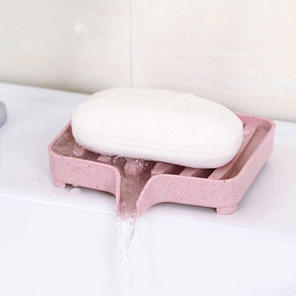 Bathroom Accessories PP Soap Dish Self Draining Keeps Soap Dry Soap Drain Rack Easy To Clean Soap Holder Kitchen