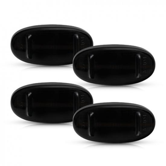 Smoked Lens 4pc White LED Side Marker Lights For 2011- Ford F-450 Super Duty