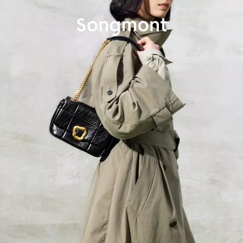 Songmont Small Chocolate Crossbody Bag