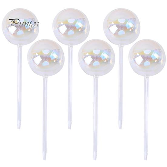 

4/6 шт. шарики для полива растений, автоматические стеклянные лампочки для полива, диаметр 7 см, самополивающиеся шарики, инструмент для полива растений в помещении и на открытом воздухе 6pcs