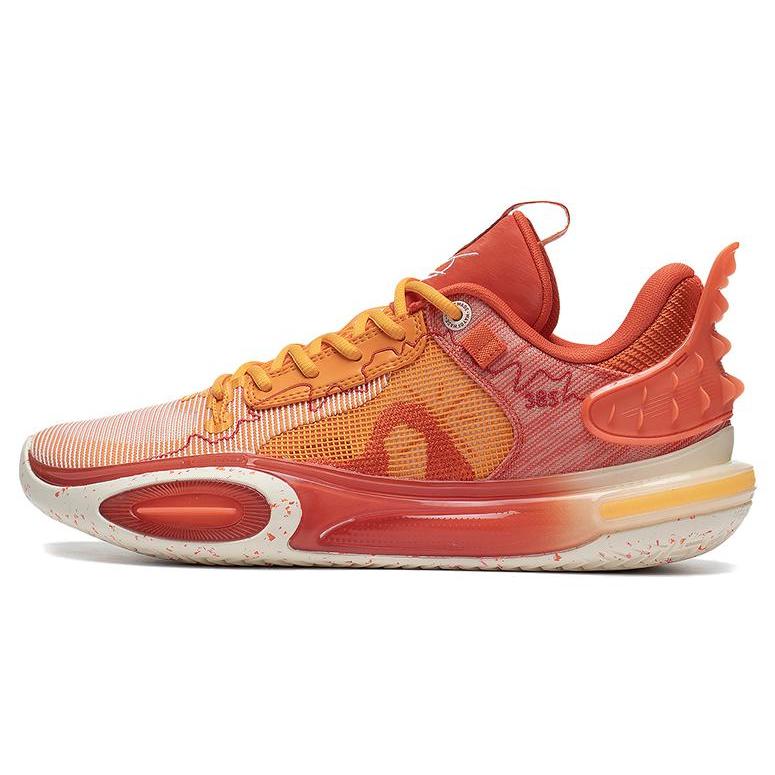 

LiNing All City 11 Red Cushioning Anti Slip And Wear Resistant Low Top Basketball Shoes Men s Orange 43.5