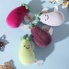Funny Eggplant Stress Relief Plush Toy - Cute Vegetable Backpack Pendant & Birthday Gift for Women