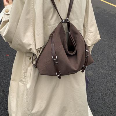 Wildledertasche Damen große Kapazität neu Herbst und Winter Freizeit Einzelne Schulter Umhängetasche Pendler Tragetasche Rucksack