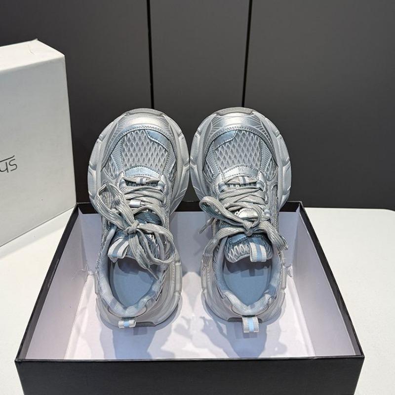 Locomotive Fried Street Dad Shoes Spring and Summer New Muffin Bottom Fashion Lace-up Casual Shoes