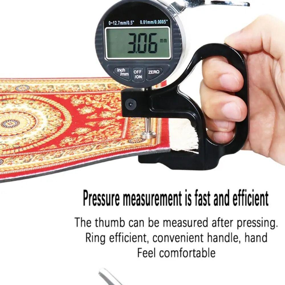 0.01/0.001mm Electronic Thickness Gauge Range 0-12.7mm Thickness Measuring Tool Paper