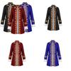 Epic Fantasy Mens Tailcoat Jacket With Stand Collar For Cosplay Events