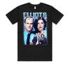 Elliot & Olivia Homage T-shirt Top Law And Order Retro Gift Men's Women's 90's