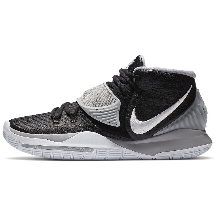 

Nike Kyrie 6 Team Black Wolf Серые мужские кроссовки белые CK5869-001