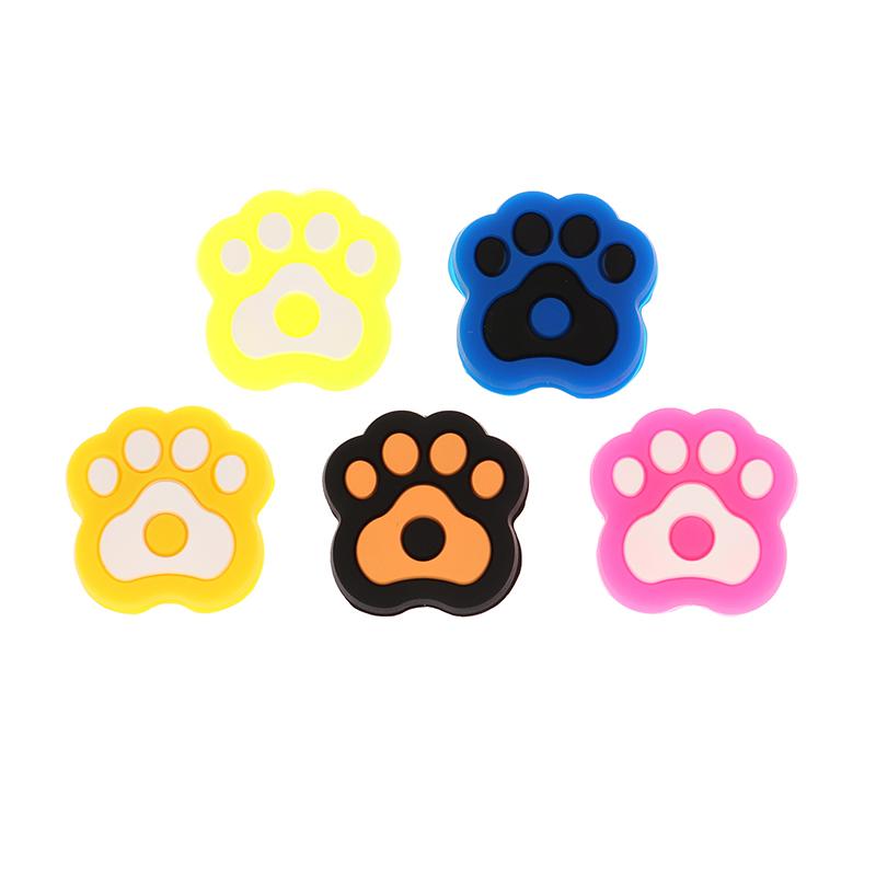 1Pc Cartoon Cat Paw Shape Tennis Racket Vibration Dampeners Silicone Tennis Racquet Shock Absorber Anti-Vibration Accessories
