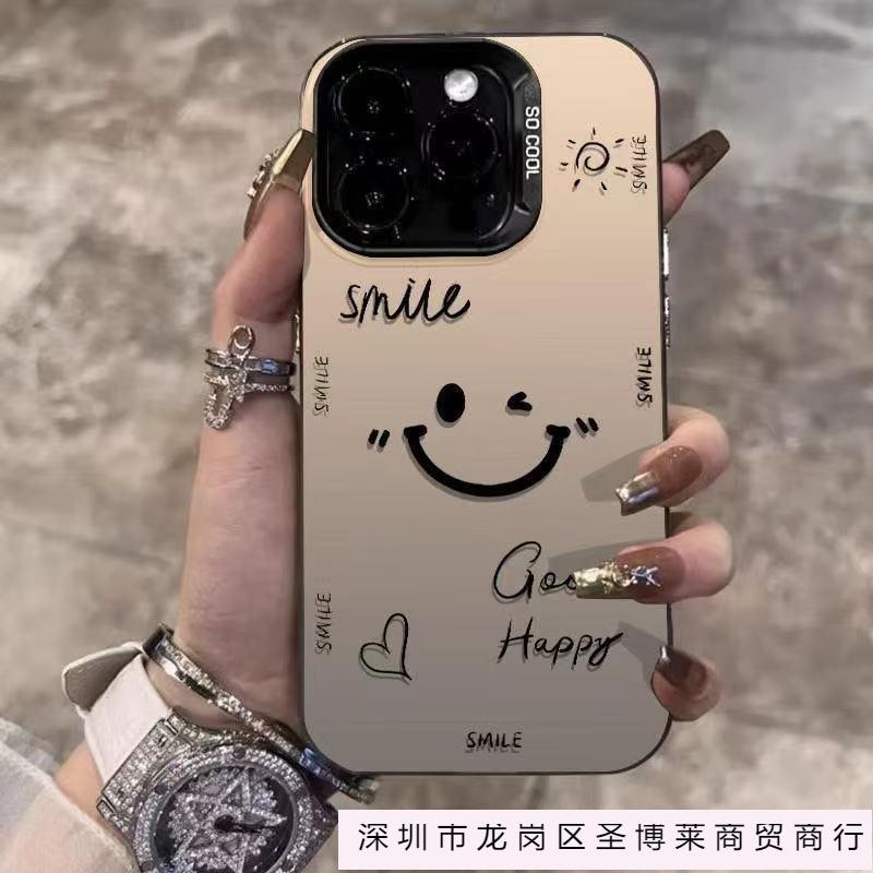 The New Fashionable Smiley Face Is Suitable for Iphone16 Mobile Phone Case Apple 15promax/14 Anti-drop 13pro12 Trend