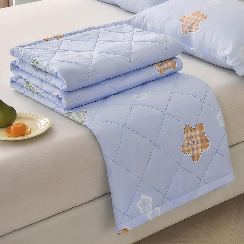 Bonenjoy Soft Quilt Plaid Style Duvet Quilted Summer Blanket Adults Kids Room Comforter edredones Home Bedspread (No Pillowcase)