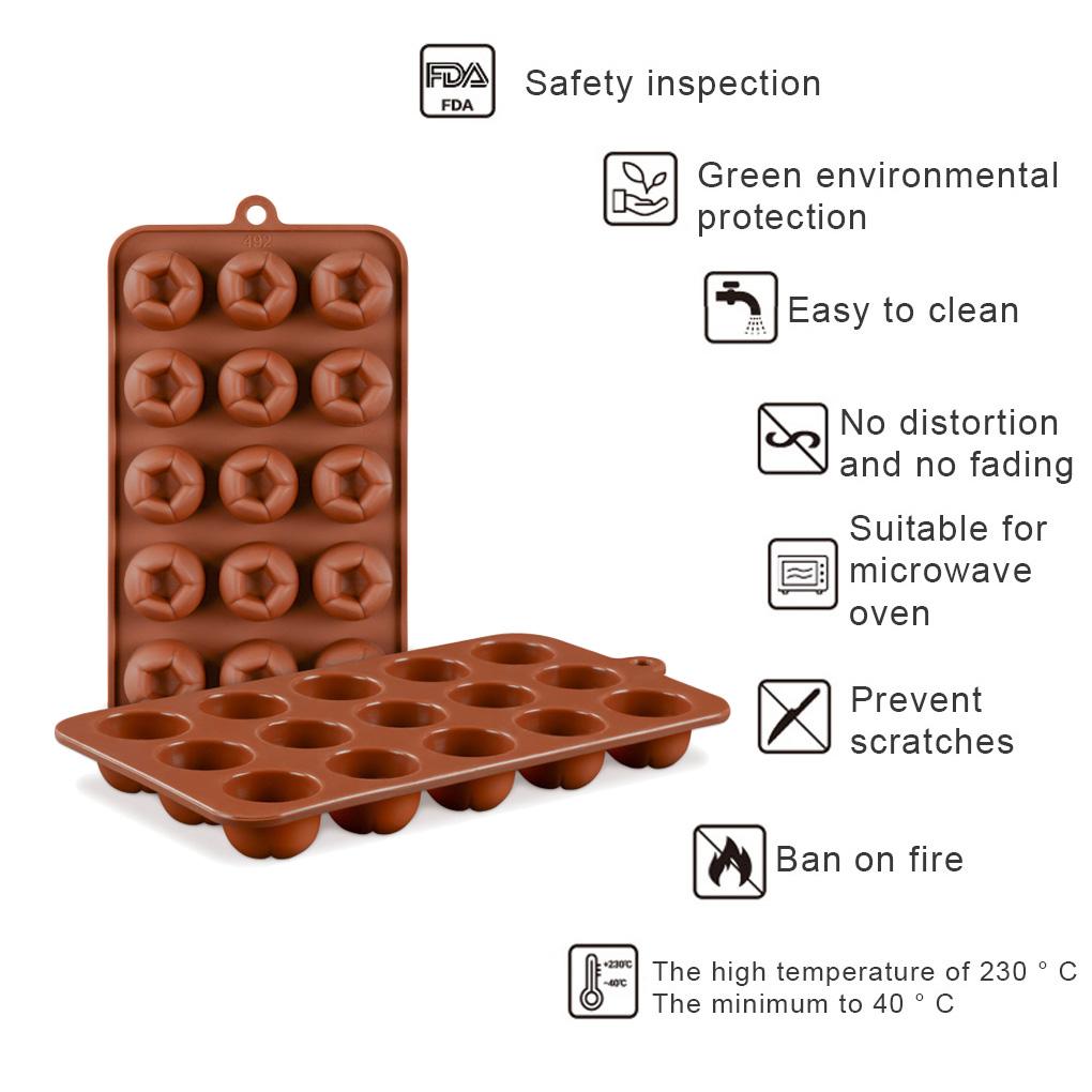 15 Dutinová forma na dort Silikonová forma na pečení na čokoládu Želé na cukr Pomůcky na fondán Dekorace na dort