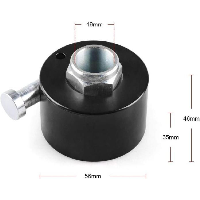 

3/4 Inch Steering Wheel Quick Release Disconnect Hub 3/4 Shaft Size Hub Adapter Replacement for Most 3 Hole (Black)