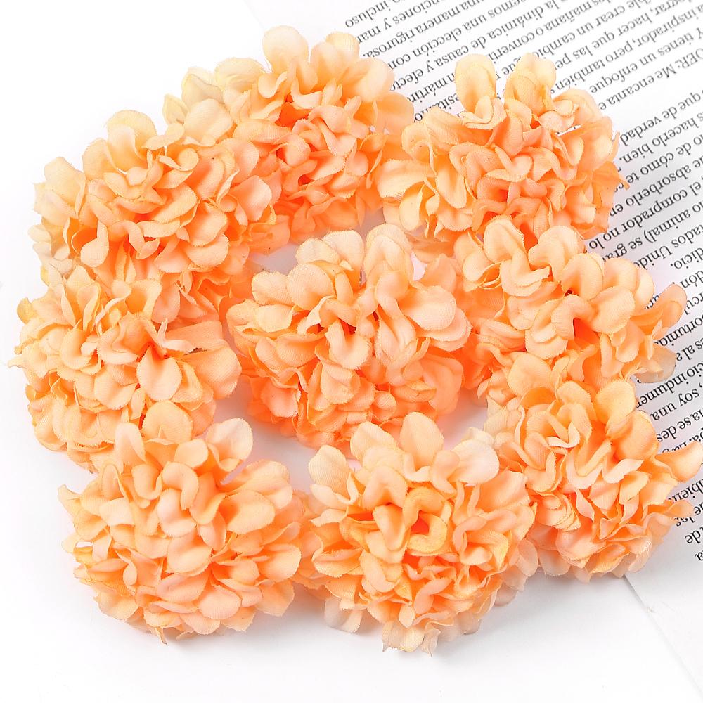 10/20/30Pcs Hydrangea Artificial Flowers Heads 4cm for Home Room Decor DIY Marriage Wreath Accessories Bride Wedding Decoration