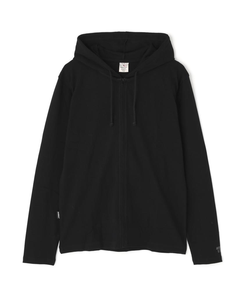 Avirex Daily Fullzip Rib Parka, Size M, 6153641, Black