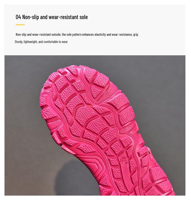 2026 Girls' Breathable Mesh Sport Sandals - Hollowed-Out Summer Shoes for Kids