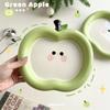 Originality Apple Platter, Fruit Dessert Platter Cute Apple Rice Bowl Breakfast Plate and Italian Noodle Dish