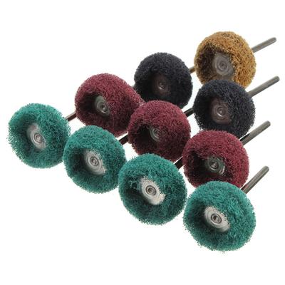 10 Stück Mini-Bohrer Schleifbürste Nylon Polierrad mit 3 mm Schaft