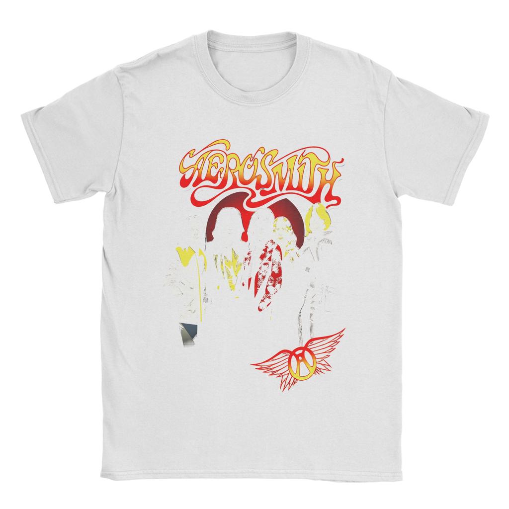 Aerosmith Tour Cotton TShirt For Mens Summer  Y2K Casual TShirts ONeck Hippie Tee Shirt Plus Size Print Tops