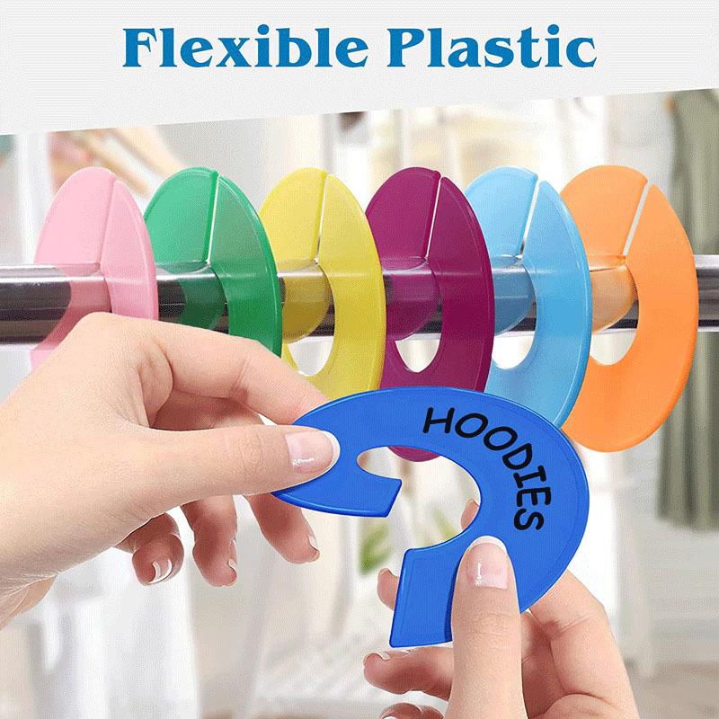 Séparateurs de taille de porte-vêtements Séparateurs de garde-robe pour vêtements pour suspendre des vêtements Emballage de vêtements pour bébé Placards de voyage