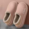 Anti-slip Thick-soled Warm and Waterproof Cotton Shoes for Indoor Home Use