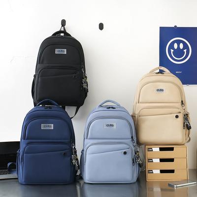College Student Backpack Korean Version of Casual Oxford Cloth Junior High School Student Schoolbag Large Capacity Outdoor Travel Backpack