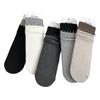 Female Spring and Autumn All Match Match Color Fungus Edge Roll Edge In The Tube Pile Cotton Socks