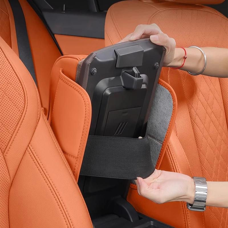 For Geely EX5 Galaxy E5 Car Center Console Armrest Cushion Thicken Arm Rest Box Pad Side Extension Cushion with Tissue Box