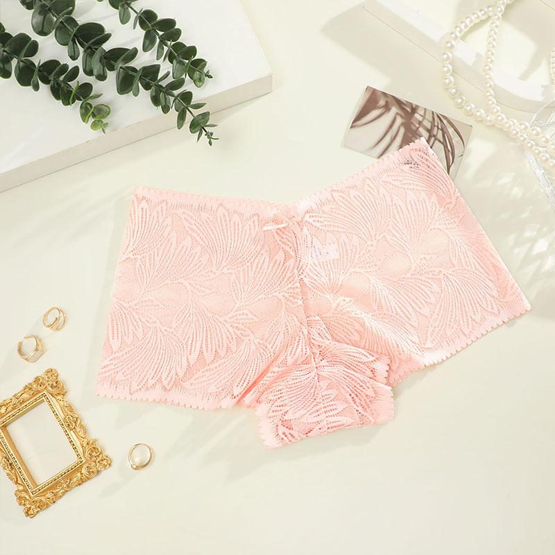 FINETOO 1Pcs Sexy Lace Panties for Women Floral Hollow Out Cheekie Style Sexy Underwear Female Intimates Lingerie Finetoo Design Panties