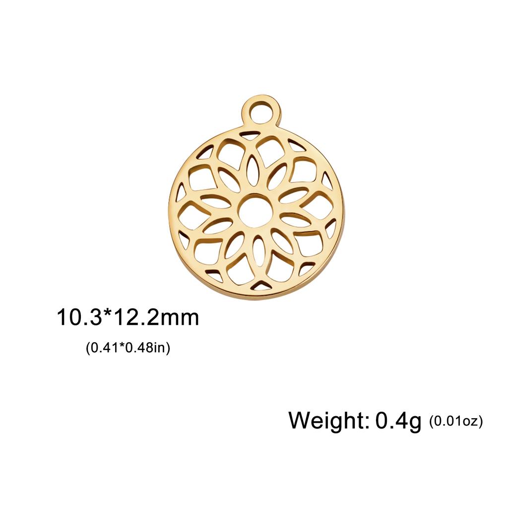 Teamer 5pcs Mini Breloque Cœur Breloques en Acier Inoxydable pour Fabrication de Bijoux Signe de la Paix Ruban Rouge Pendentif Bracelets Accessoires DIY