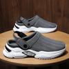 Big Size 47 Summer Slippers  Men Platform Mesh Sandals Breathable Slip-on Slippers Beach Sandals Men Lightweight Sneakers