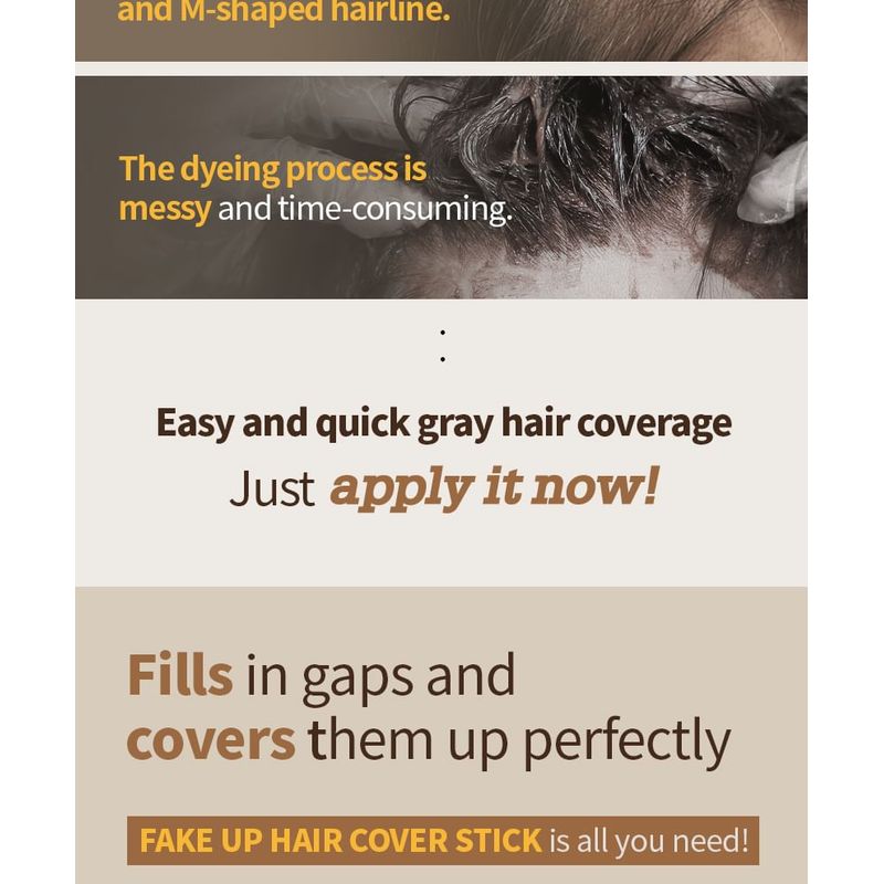 MACQUEEN - Fake Up Hair Cover Stick - 2 Colors