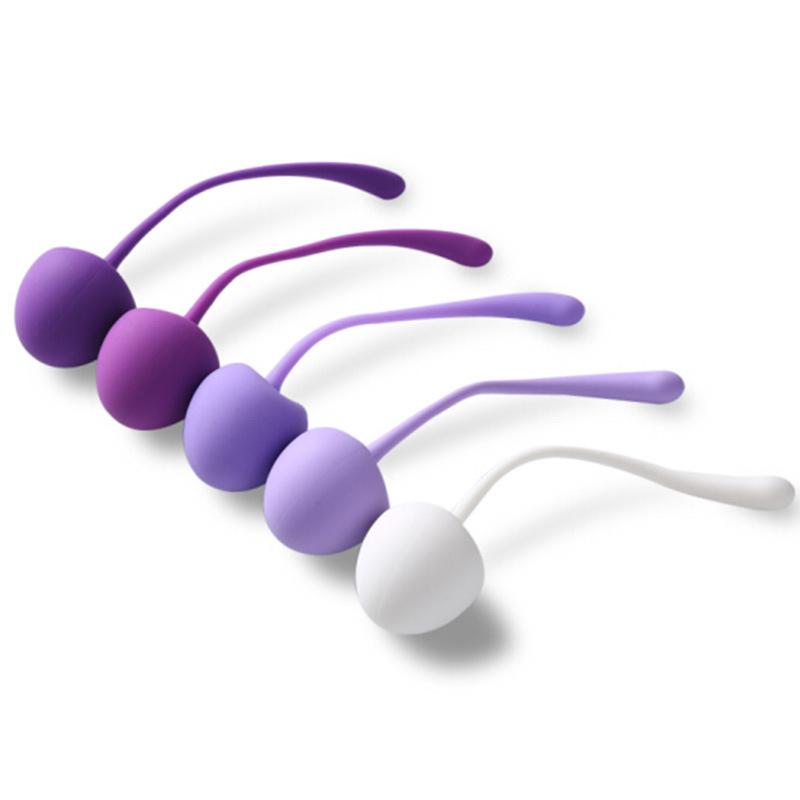 Kegel Ball 5pcs Women Ladies Cherry Kegel Exerciser Tightening Weight Egg Body Enhancing Sex Toy