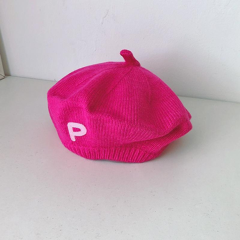 Kids Knitted Beret Baby Painter Hat Super Cute Pumpkin Hat Children's Hat