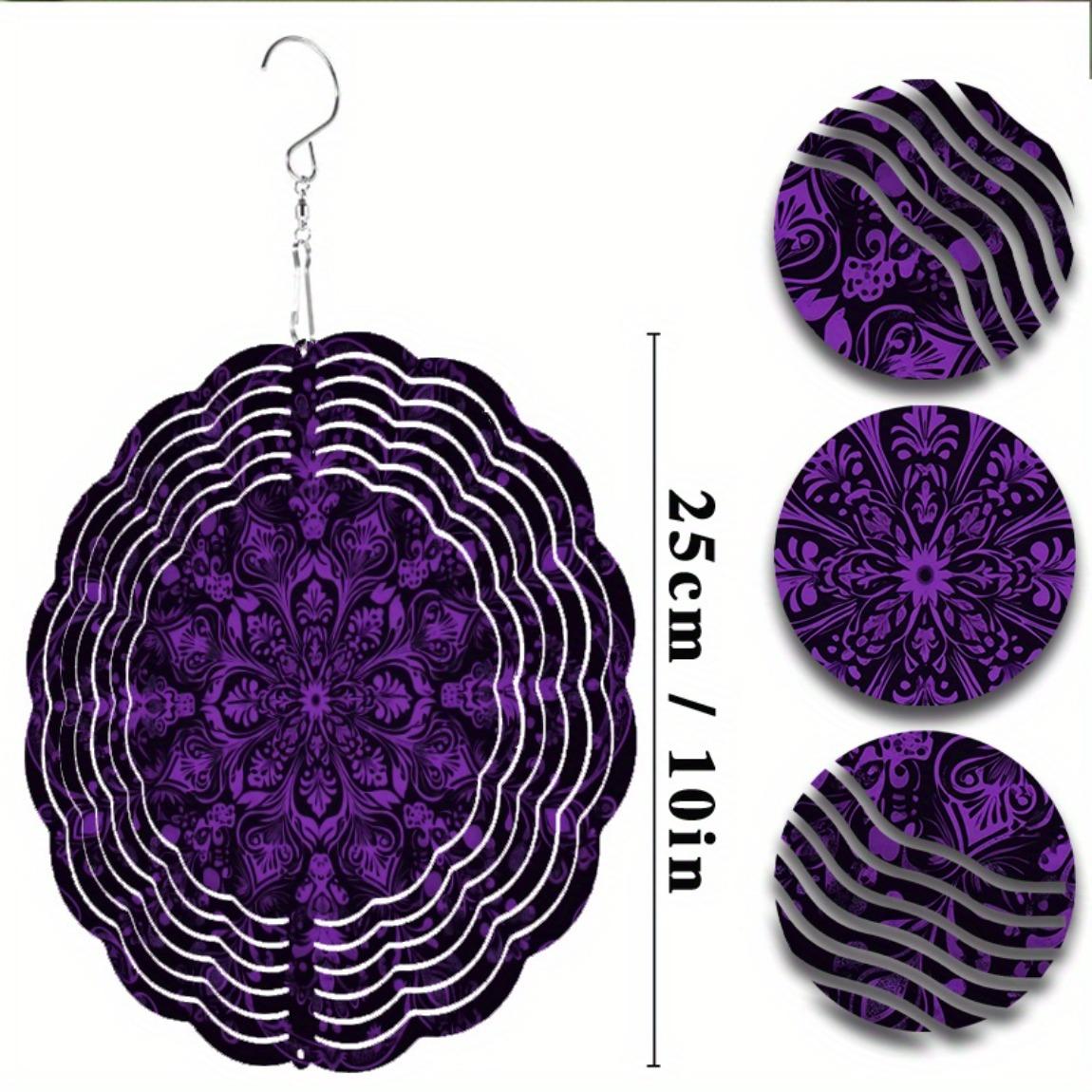 

Bohemian Style Wind Chime 3D Starry Galaxy Design Metal Hanging Decor for Garden Patio Yard Outdoor No Battery Needed 01A