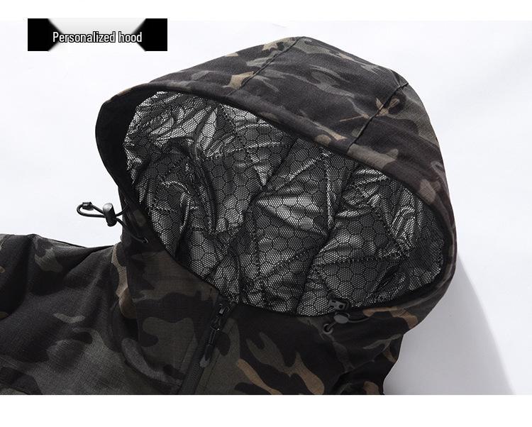 Men's Winter Camouflage Hooded Jacket with Graphene Lining & Extra Warmth