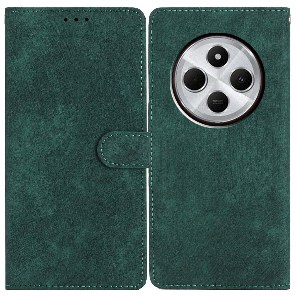 For Xiaomi Poco C75 4G/Redmi 14R 5G/14C 4G Case with Card Clots Skin-Touch PU Leather Phone Cover Stand