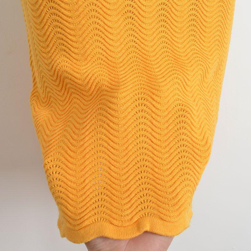 Foreign Trade Order Western Style Contrast Color Gyaru Sexy Half-high Collar Sleeveless Knitted Vest Skirt Women Spring/Summer Sheath Dress