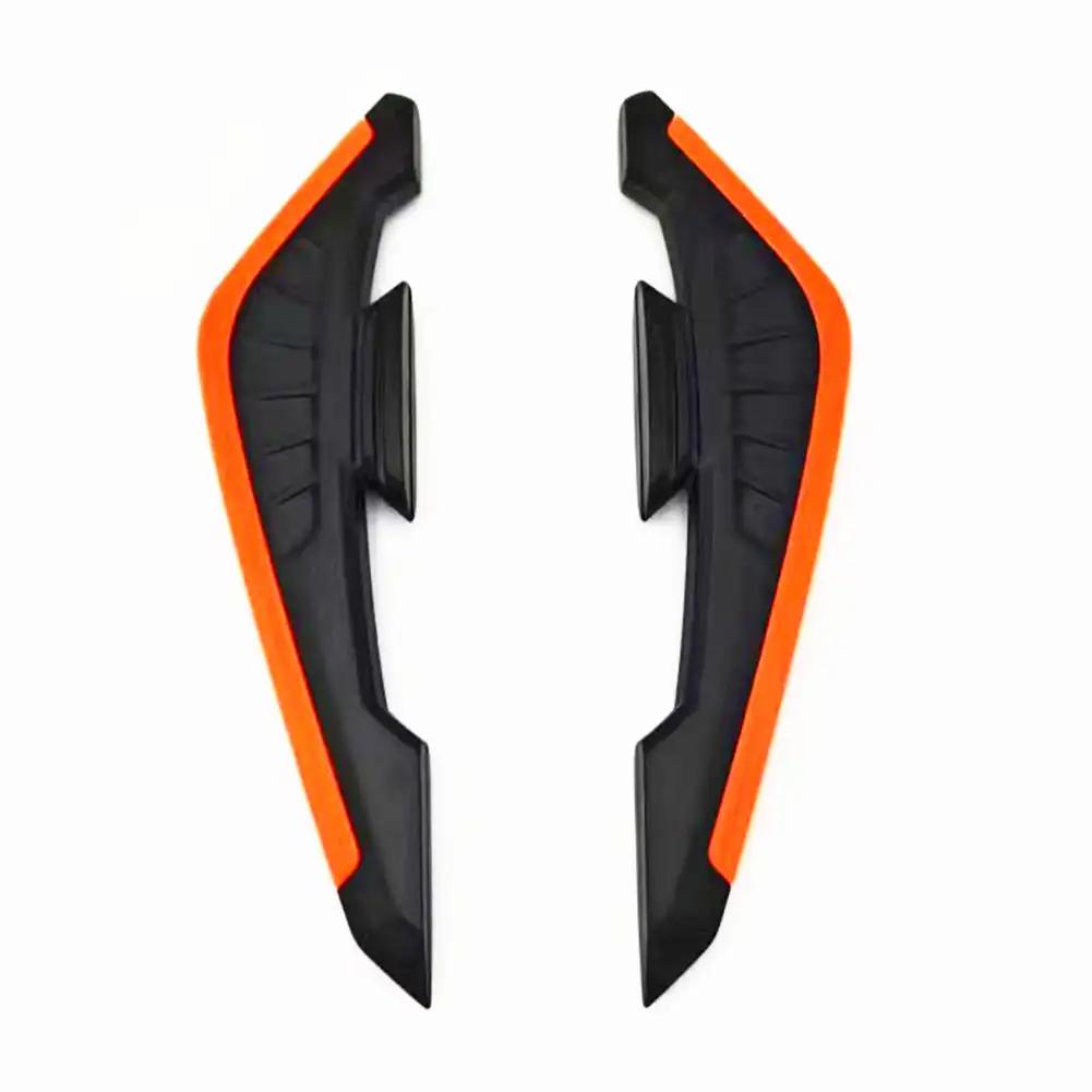 2 Stück Motorrad Feste Vordere Verkleidung Winglets mit Klebe-Dekoraufkleber Aerodynamisches Flügelset Vordere Seiten-Spoiler-Winglets
