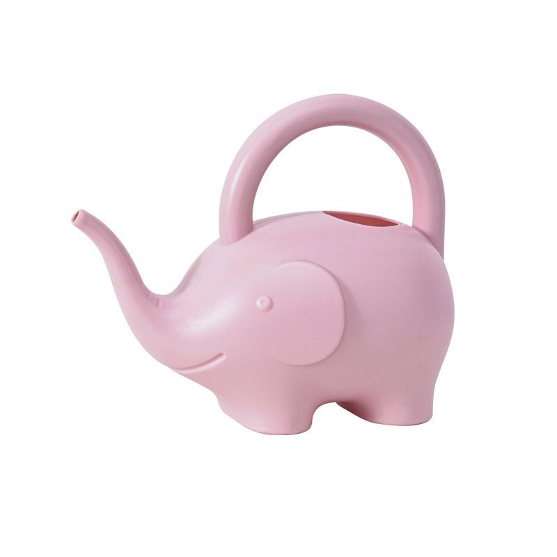 Colorful Gardening Watering Pot For Kids Cute Cartoon Elephant Design 1l Capacity