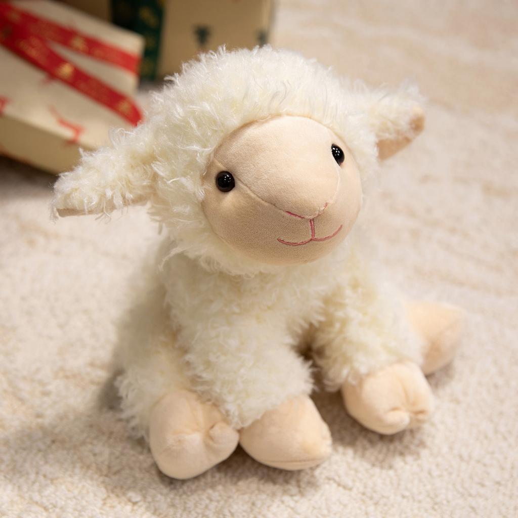 20Cm Sitting Cute Forest Animal Tiger Lion Sheep Cow Fox Plush Toy Doll Christmas Birthday Gift