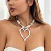 Stylish Pendant Necklace Irregular Necklace Exaggerated Heart Necklace Unique Neck Jewelry Perfect Gift for Woman Girls