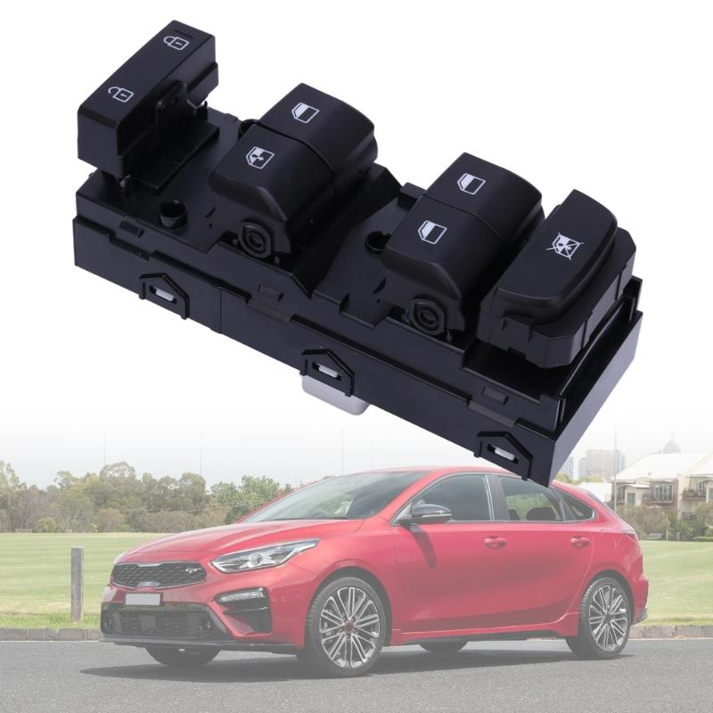 Window Control Assembly for Daily Driving Repair, ABS Housing, Lock-Button Function, Original-Position Replacement Style for Door Service