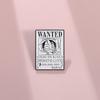 Anime Japanese Creative Luffy Wanted Poster Brooch Colorful Badge Multifunctional