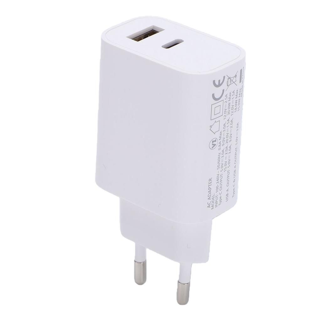 Type C Charger Block PD 30W Fast Charging Type C USB A Dual Port USB Wall Charger Fit for IOS 17 16 15 14 13 12 11 X 8