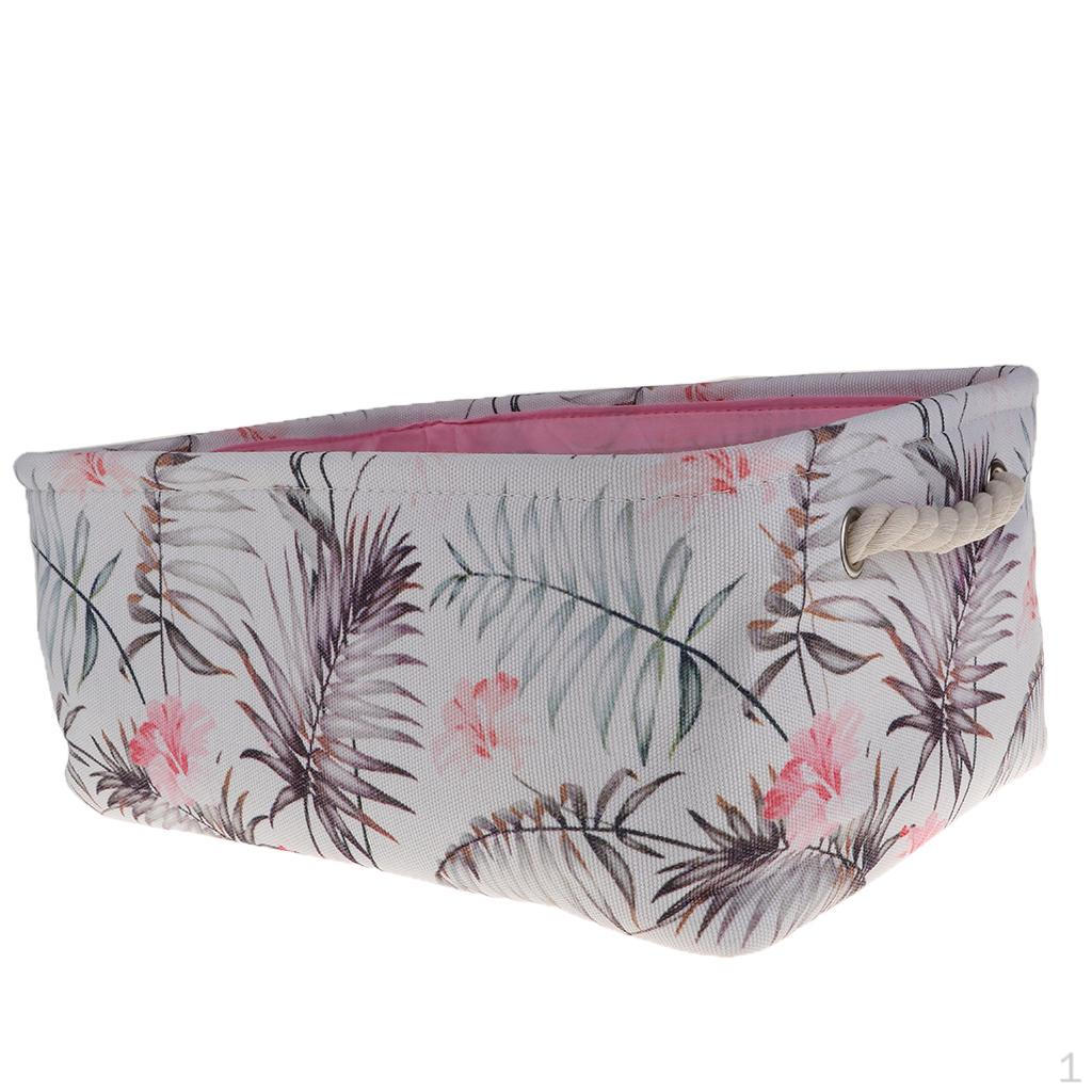 Корзины для хранения игрушек с ручкой складной органайзер для детской комнаты для детского белья Pink 35X25X16cm 860₽