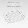 Mini Stainless Steel Outdoor Folding Wood & Charcoal BBQ Grill for Camping and Picnics
